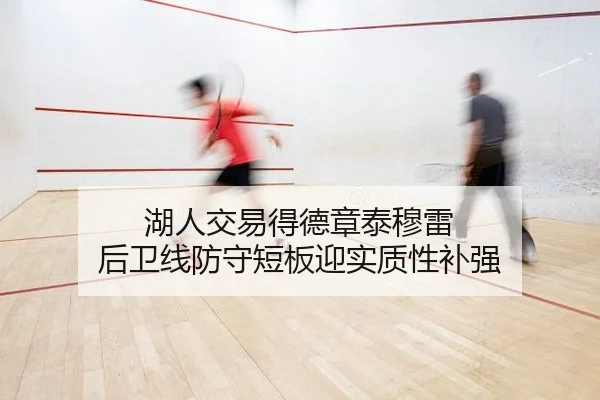 湖人交易得德章泰穆雷 后卫线防守短板迎实质性补强